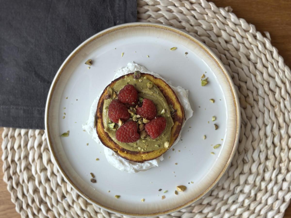 Dýňové lívance s Gheetellou® a ovocem