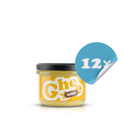 Ghee+ | přepuštěné máslo | 220ml skořice s vanilkou - karton 12ks