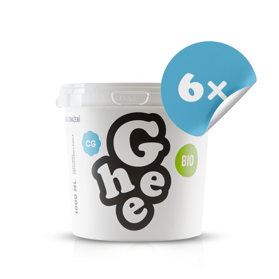 Ghee | přepuštěné máslo | 900g BIO - karton 6ks