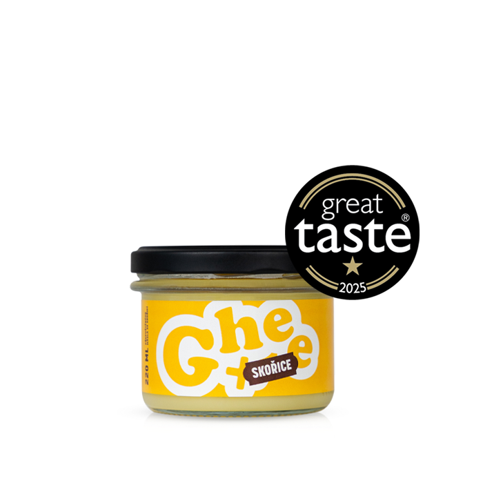 Ghee+ | přepuštěné máslo | 180g skořice s vanilkou