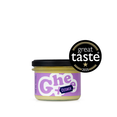 Ghee+ | přepuštěné máslo | 220ml česnek