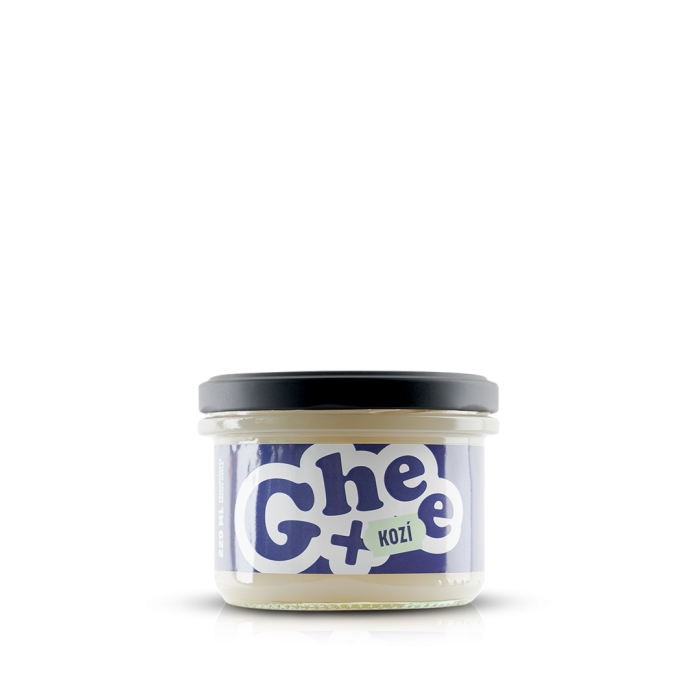 Ghee+ | přepuštěné máslo | 220ml kozí