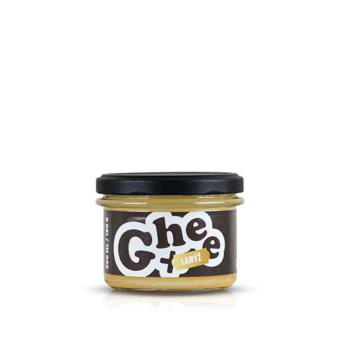 Ghee+ | přepuštěné máslo | 220ml lanýž