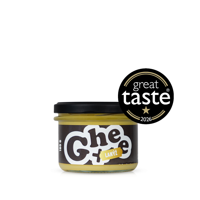Ghee+ | přepuštěné máslo | lanýž 180 g