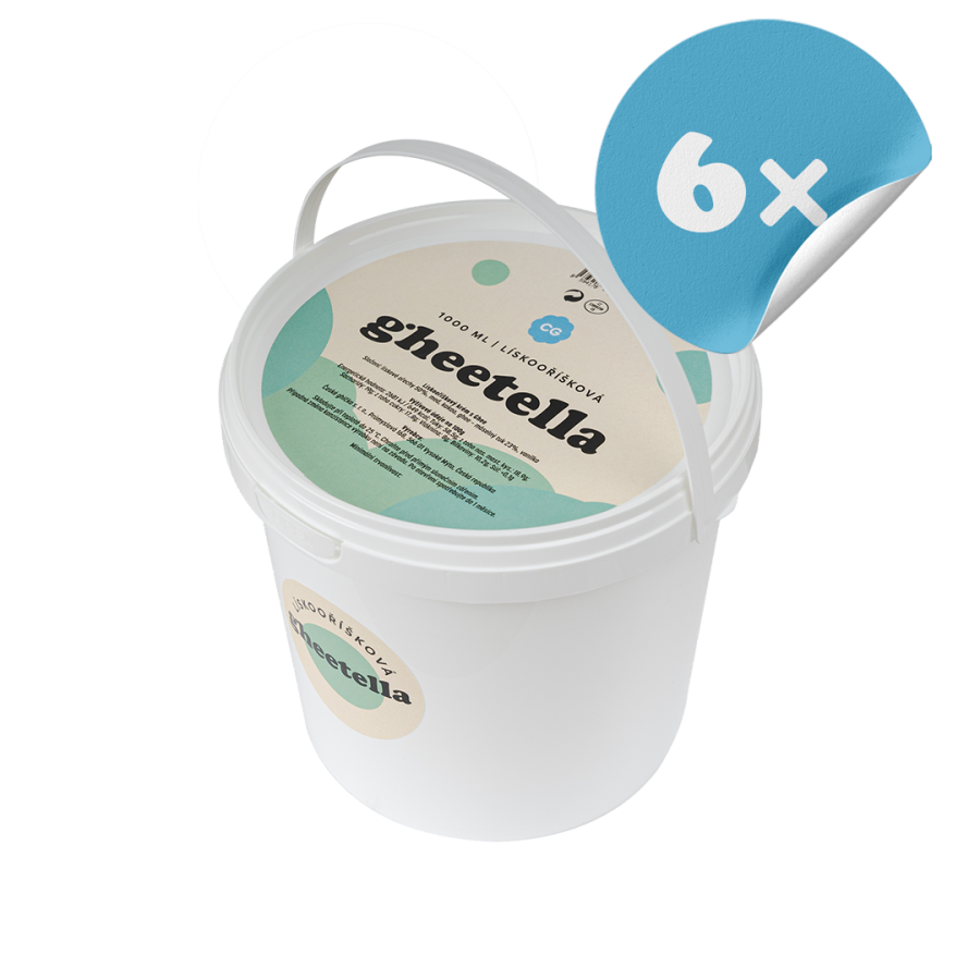 Gheetella® | 1000ml lískooříšková - karton 6ks