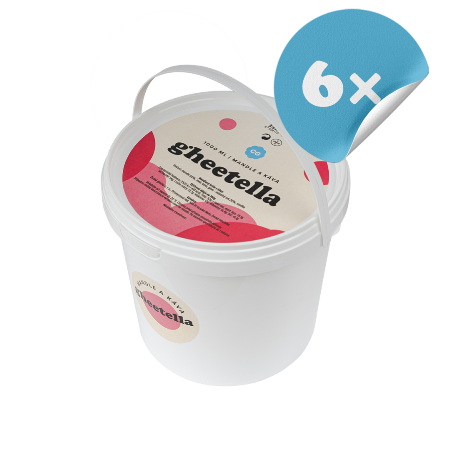 Gheetella® | 1000ml mandle & káva - karton 6ks