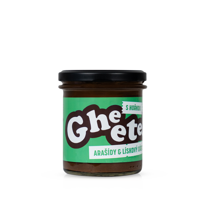 Gheetella® | 320g Arašídy & lískový ořech s hořkou čokoládou