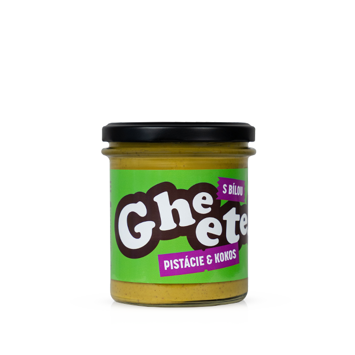 Gheetella® | 320g Pistácie & kokos s bílou čokoládou
