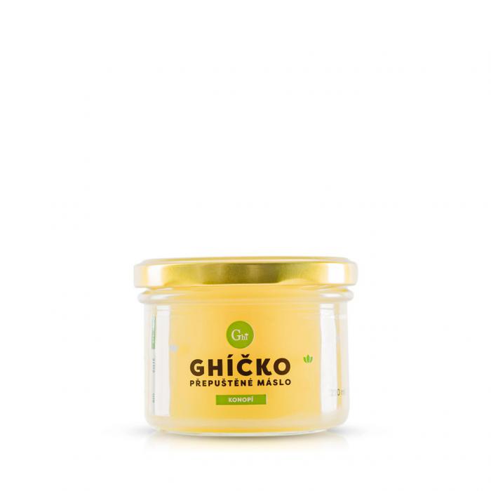 Ghee+ | přepuštěné máslo | 220ml konopí