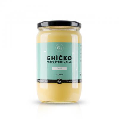 Ghee | přepuštěné máslo | 720ml čisté - Vratné lahve
