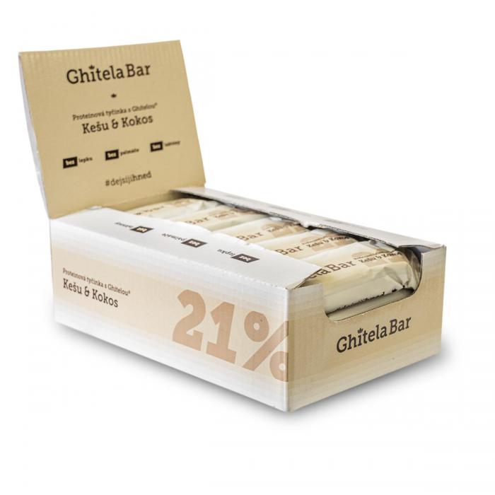 Ghitela Bar® 35g kešu & kokos - karton 20 ks