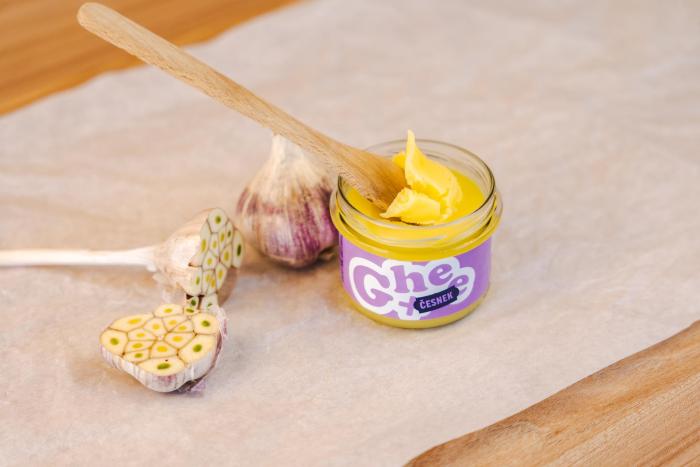 Ghee+ | přepuštěné máslo | 180g česnek