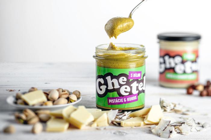 Gheetella® | 320g Pistácie & kokos s bílou čokoládou