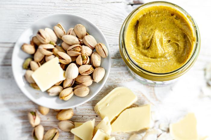 Gheetella® | 320g Pistácie & kokos s bílou čokoládou